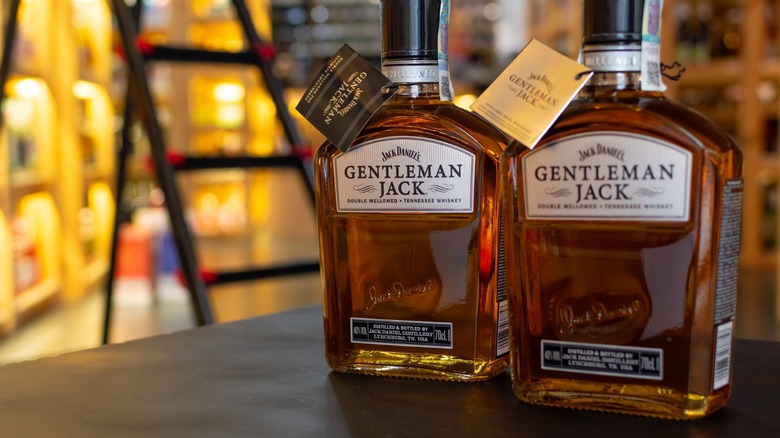 Bottles of Gentleman Jack Double Mellowed Tennessee Whiskey