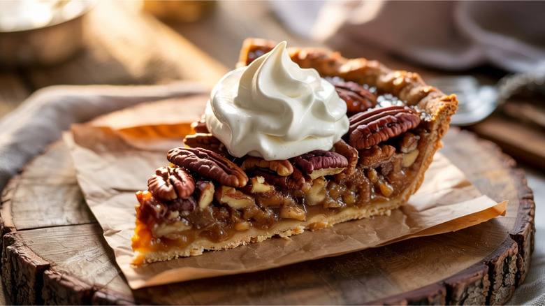 slice of pecan pie