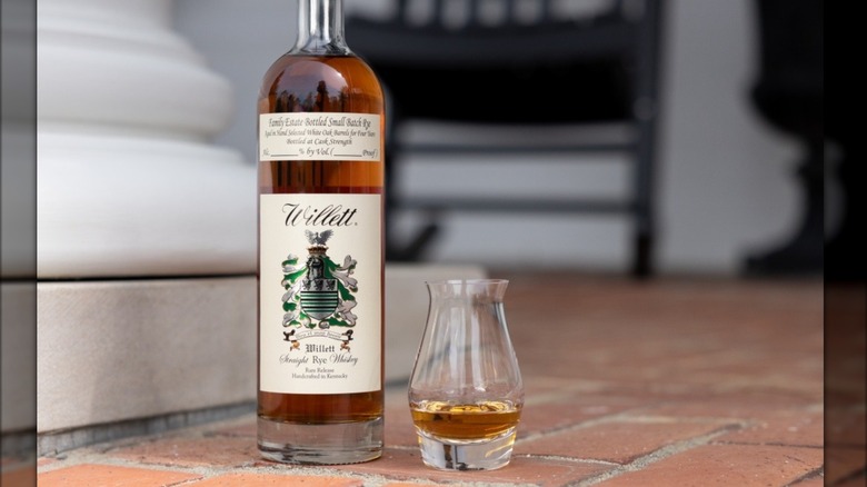 Bottle of Willett Family Estate Rye