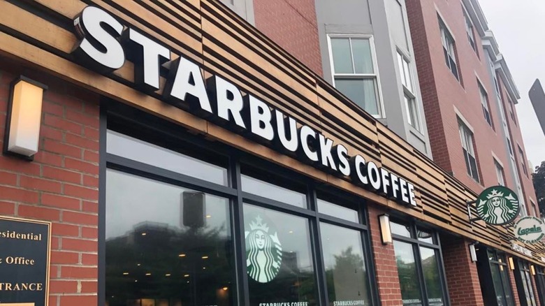 Exterior of a Starbucks