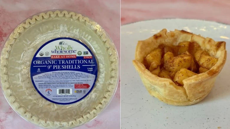Wholly Wholesome pie shell and a mini apple tart