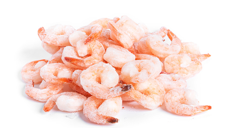 frozen pink shrimp
