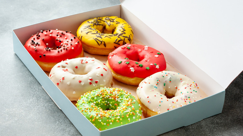 box of assorted donuts