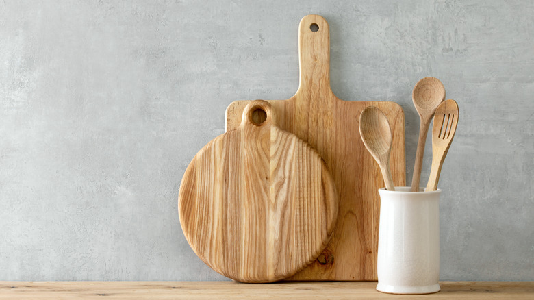 Wooden utensils and cutting boards