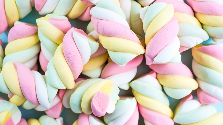 Colorful marshmallow candies