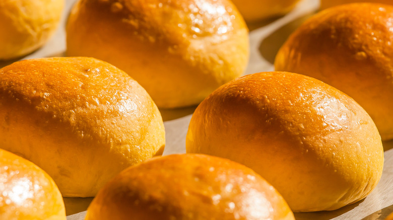 Fresh baked dinner rolls