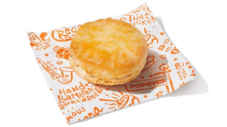 Stock image of Popeyes Buttermilk Biscuit