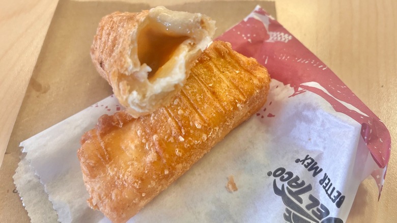 Del Taco's caramel cheesecake bites