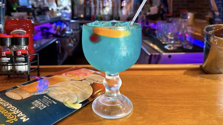 The Island Cooler in a large glass on a table