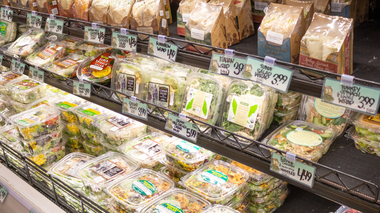 assortments of salads at Trader Joe's