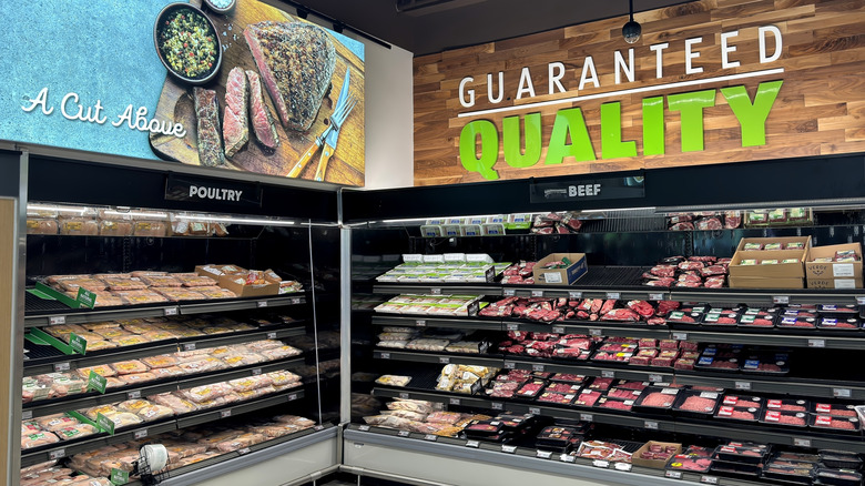 Aldi's meat section