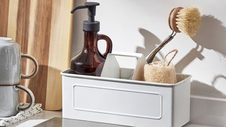 Ikea VALVARDAD countertop storage in kitchen