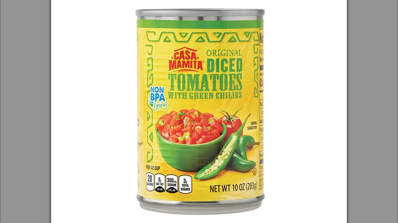 Casa Mamita Diced Tomatoes with Green Chilies