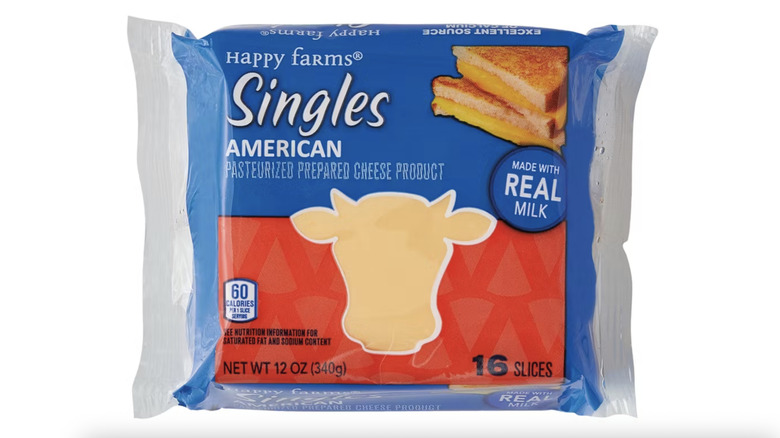 Happy Farms Aldi brand American cheese slices