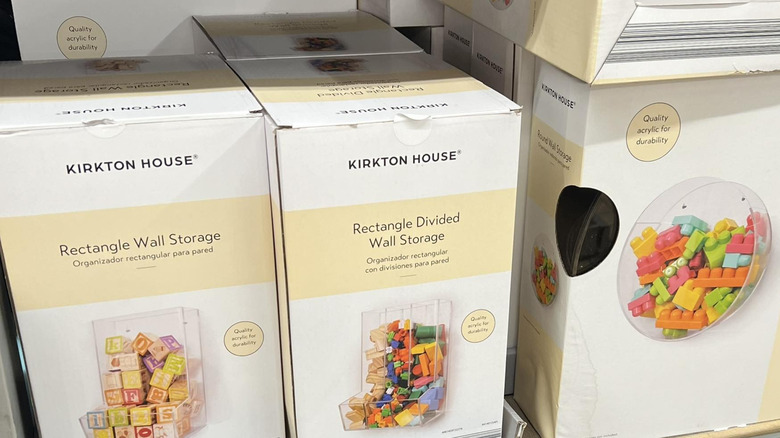 Boxes of Kirkton House wall mount storage bins from Aldi