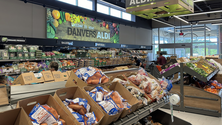 Aldi produce section