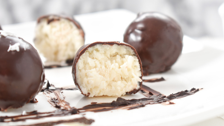 bon bons covered in chocolate