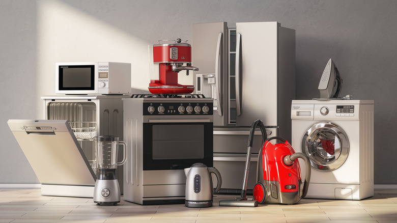 A collection of household appliances