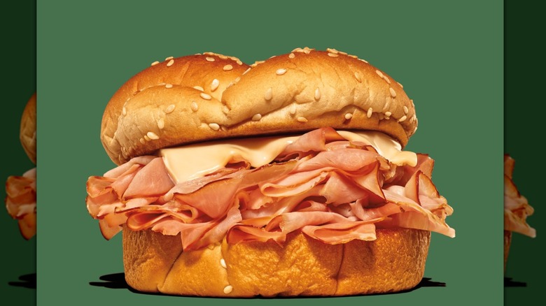 Arby's classic sandwich, the Ham & Swiss Melt