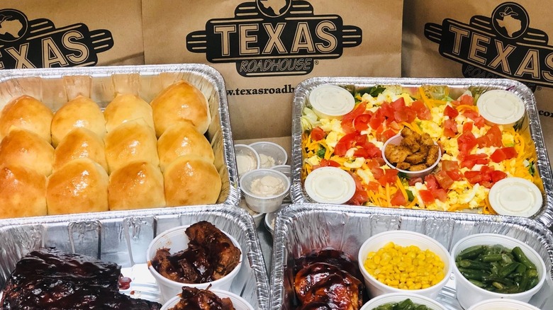 Texas Roadhouse sides prepared to-go