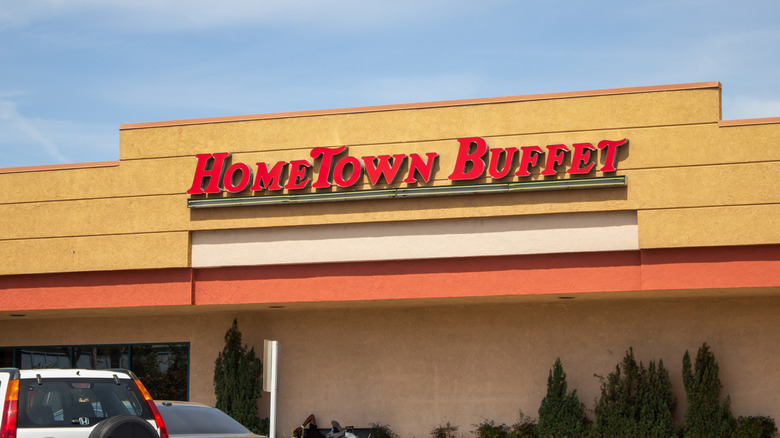 Hometown Buffet sign