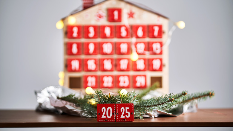 2025 advent calendar on display