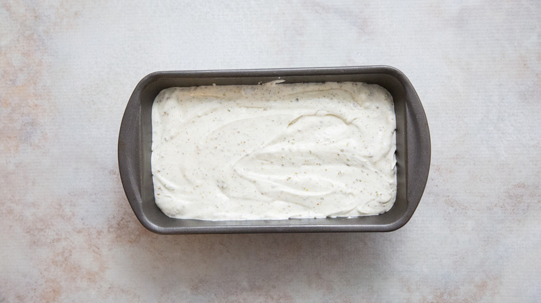 ice cream in loaf pan