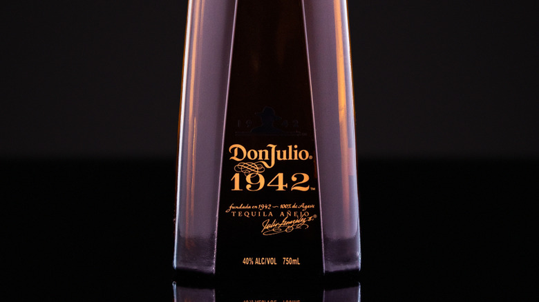 The label of a bottle of Don Julio 1942 Tequila