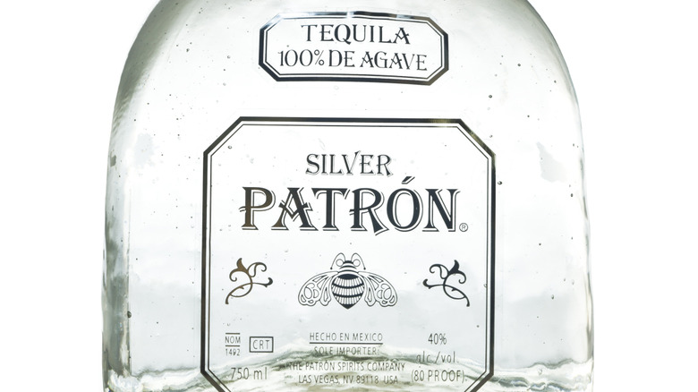 An image of a bottle of Patron Silver Tequila