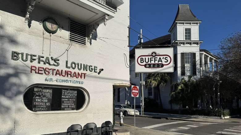 The exterior of Buffa's Bar and Restaurant