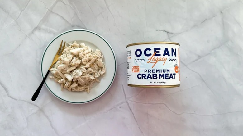 Ocean Legacy brand canned crab meat