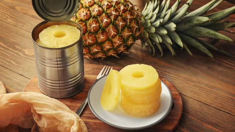 canned pineapple