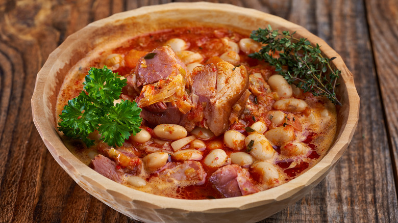 pork and bean stew