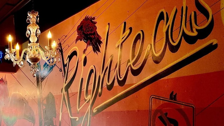 Wall mural inside the Righteous Room