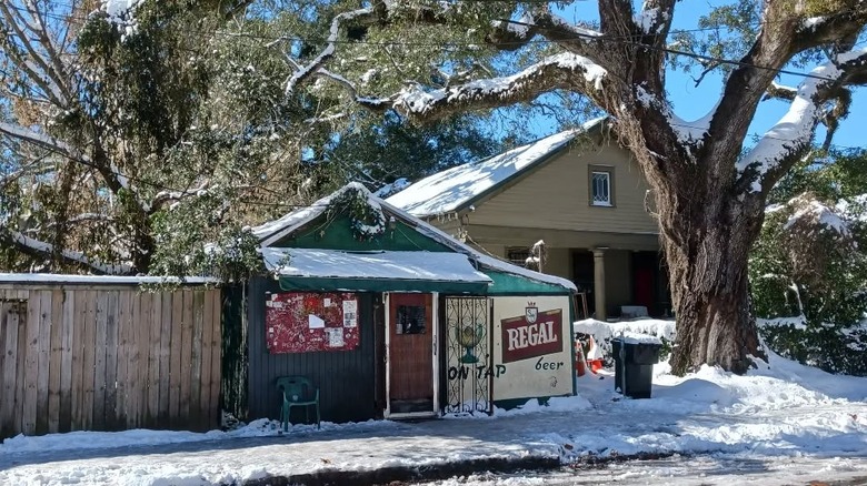 Exterior of Snake and Jake's Christmas Club Lounge