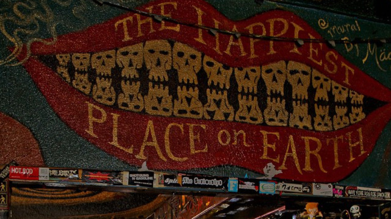 Wall art at Double Down Saloon