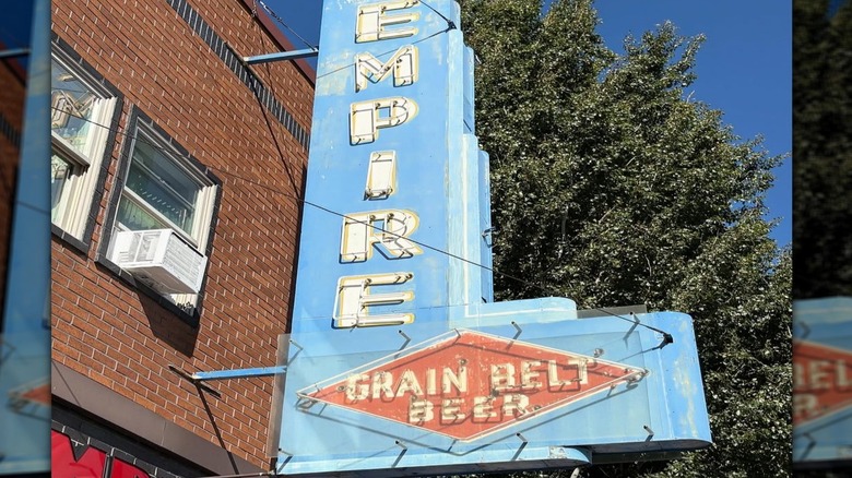 Sign outside the Empire