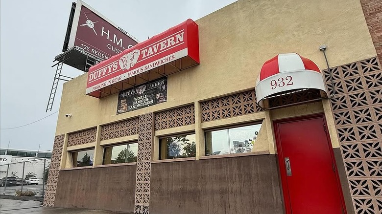 Outside Duffy's Tavern