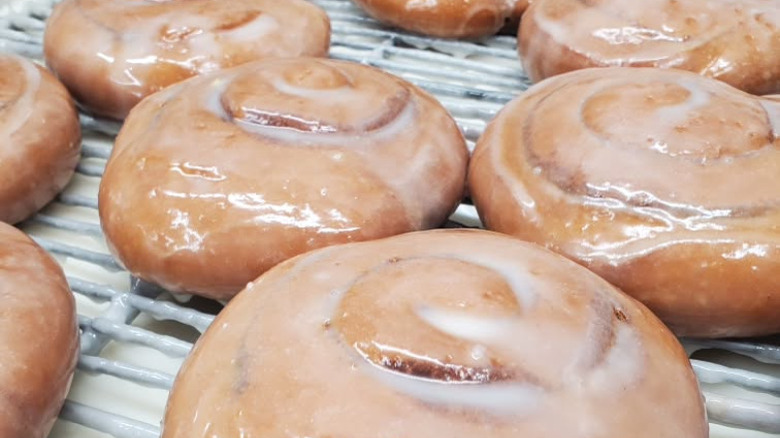 Donuts from Old Town donuts on tray