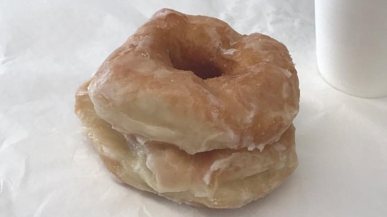 Donut from Britt's on white paper