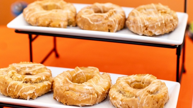 Donuts from Sandy's donuts on plates