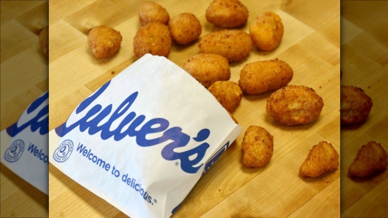 Culver's Wisconsin Cheese Curds on table