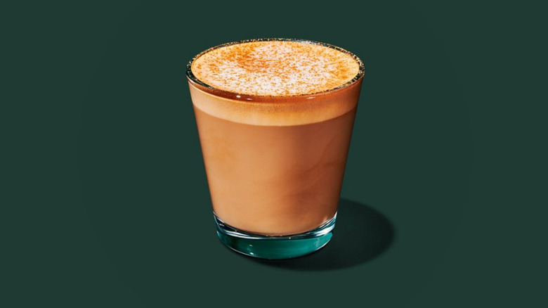 Starbucks Brown Sugar Oatmilk Cortado in small glass