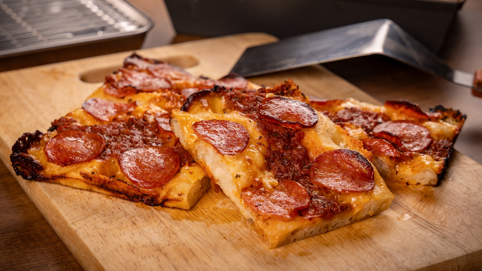 The Best Fast Food Pizza Chain Is Known For Its Detroit-Style Deep Dish Pies