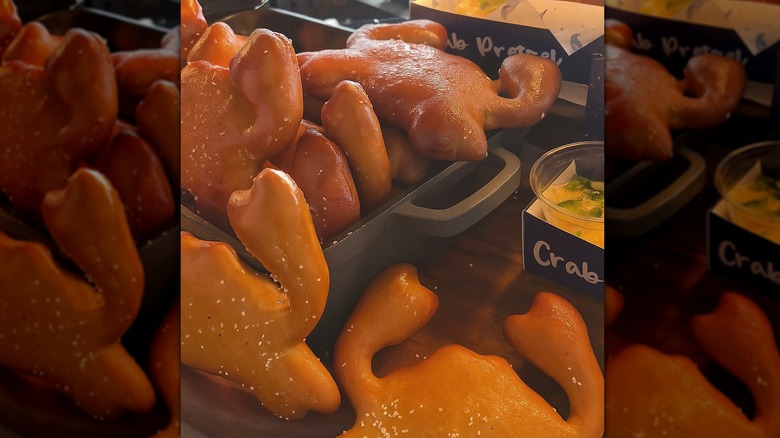 ravens concessions crab shaped pretzel