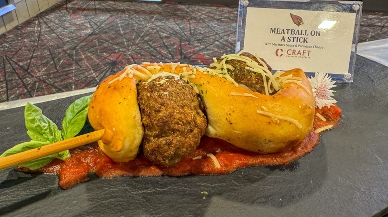 arizona cardinals meatball sub on a stick