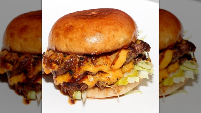 bam bam smash burger closeup