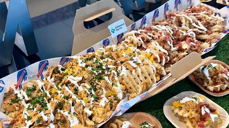 buffalo bills waffle fry battle boat display