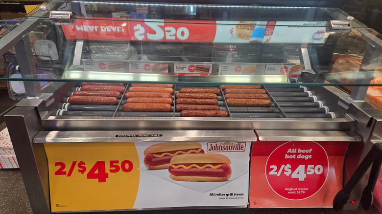 Circle K Roller Grill hot dogs