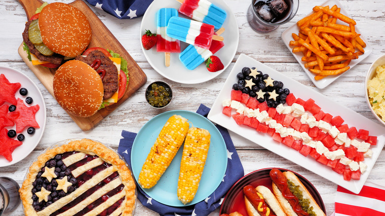 July 4 food spread